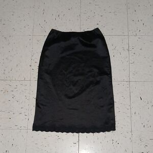 Ardene Black Satin Pencil Slip